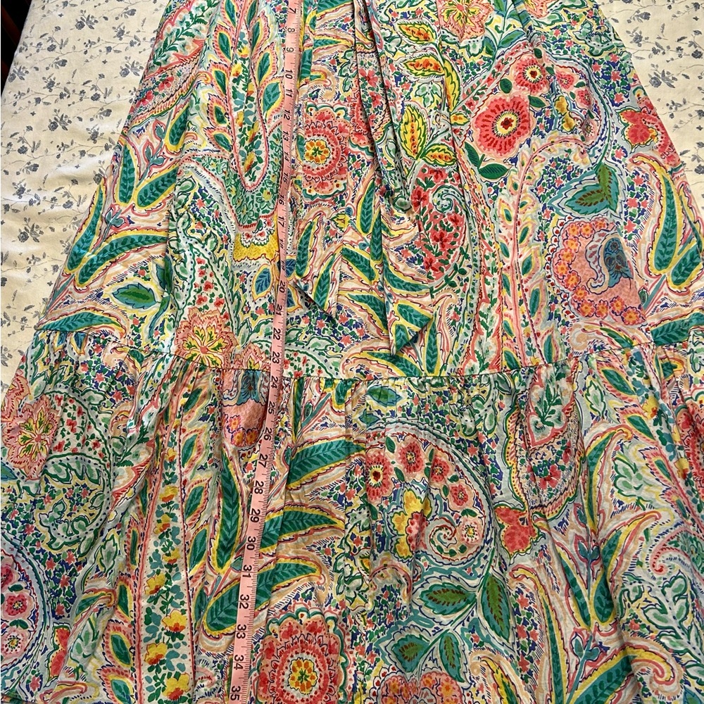 Talbots Colorful Paisley Maxi Skirt